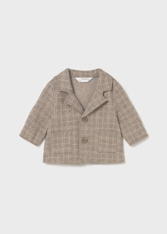 Mayoral - Newborn Boy Dressy Jacket - Sesame Heather