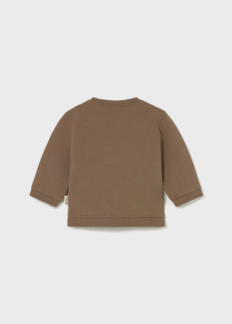 Mayoral - Newborn Boy Cocoa Sweatshirt