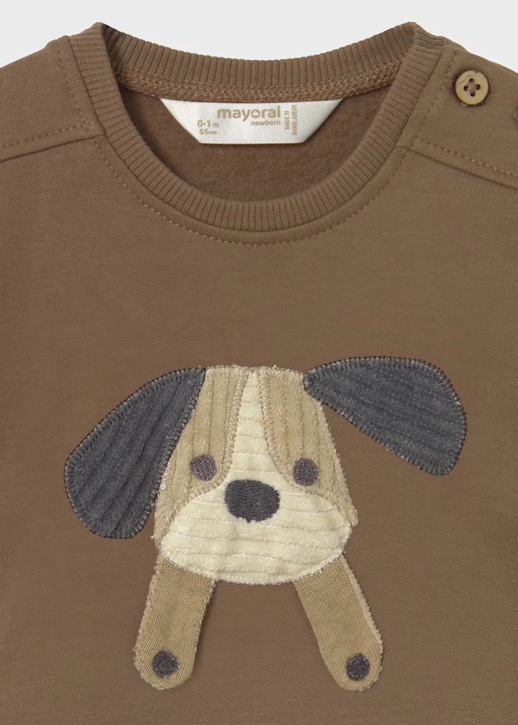 Mayoral - Newborn Boy Cocoa Sweatshirt