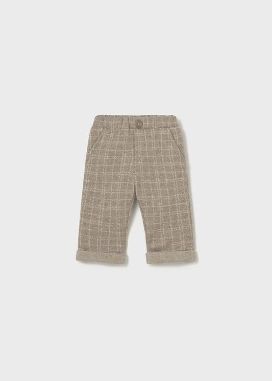 Mayoral - Newborn Boy Slim Fit Pants - Sesame Heather