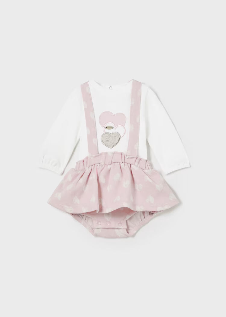 Mayoral - Newborn Girl 3-Piece Set - Baby Pink