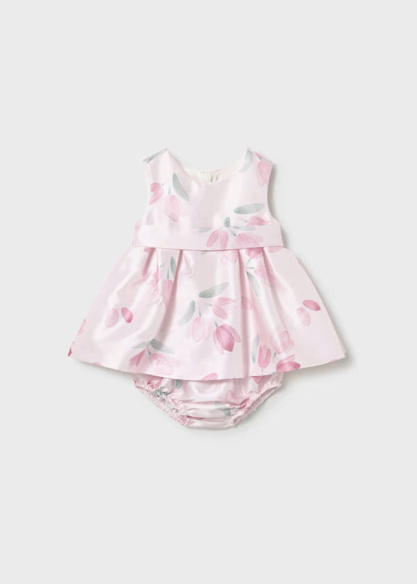Mayoral - Newborn Girl Floral Dress with Bloomers