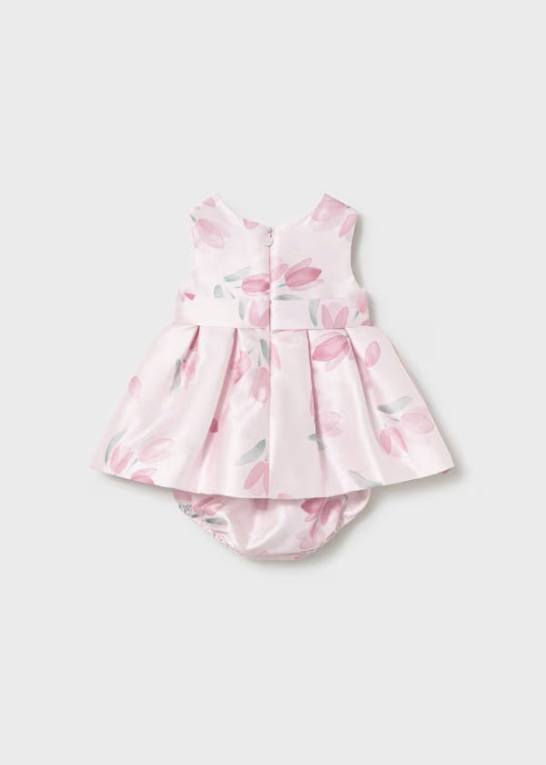Mayoral - Newborn Girl Floral Dress with Bloomers