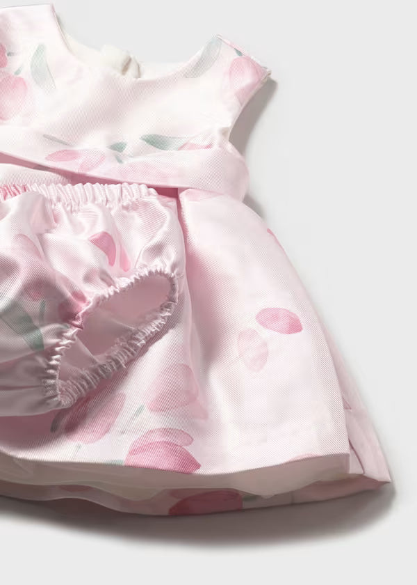 Mayoral - Newborn Girl Floral Dress with Bloomers