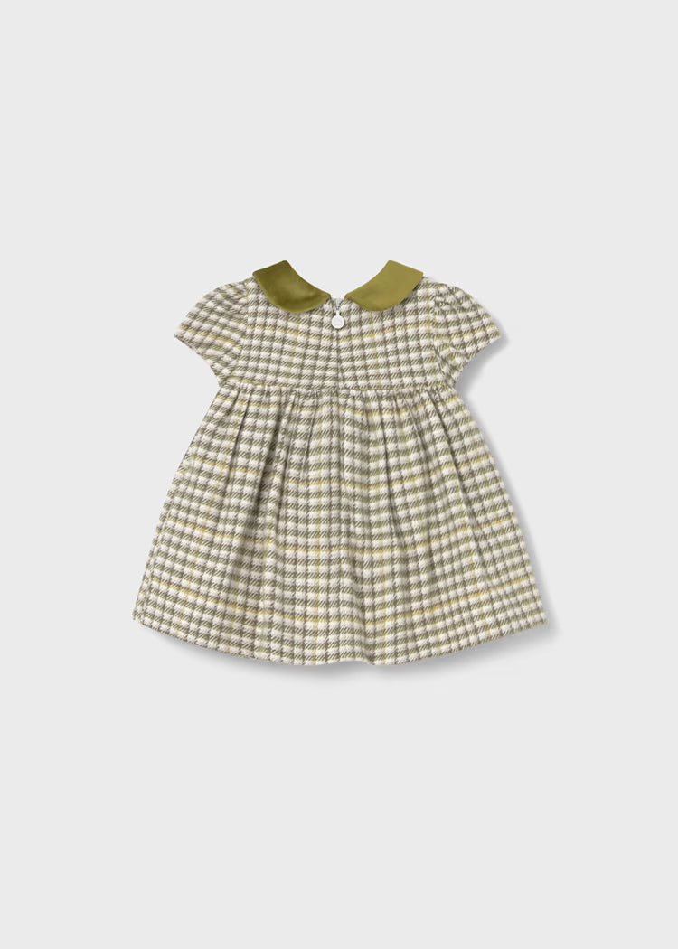 Mayoral - Newborn Girl Plaid Dress
