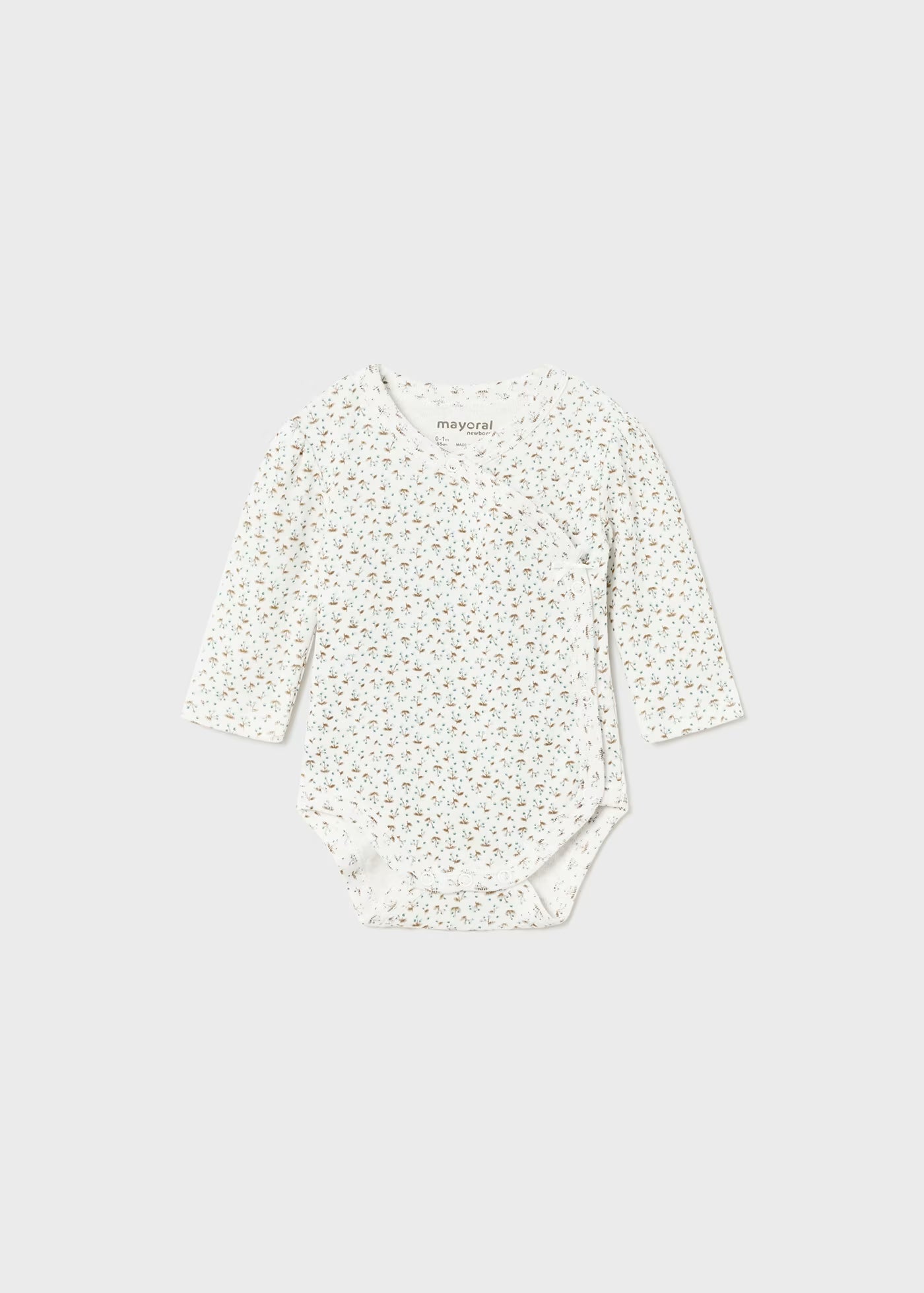 Mayoral - Newborn Girl Flower Printed Bodysuit