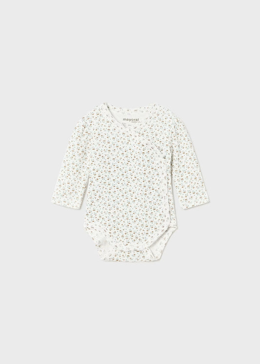 Mayoral - Newborn Girl Flower Printed Bodysuit