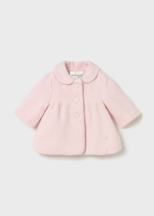 Mayoral - Girl Terry-Cloth Coat - Baby Pink