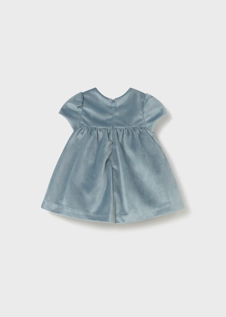 Mayoral - Newborn Girl Velvet Dress — Mineral