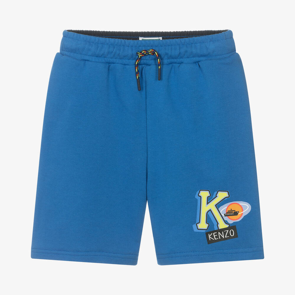 Kenzo Blue Logo Shorts