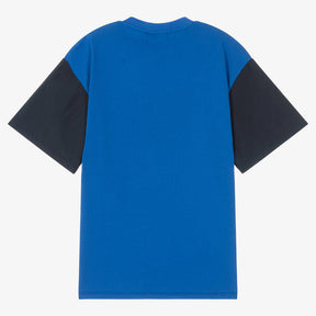 Kenzo Blue Cotton Logo T-Shirt